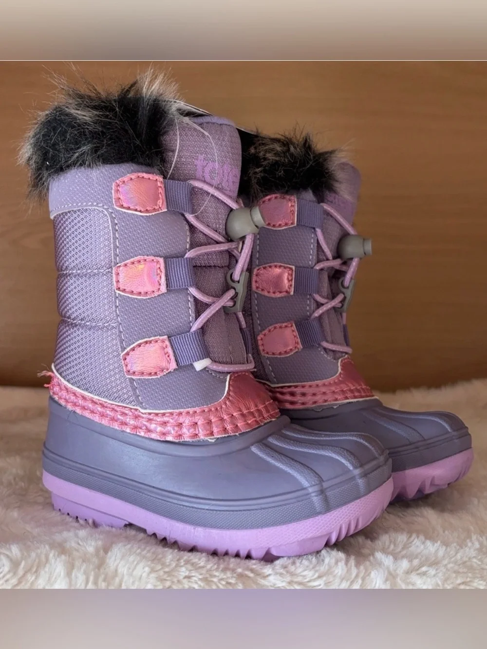 ✨$34✨Totes•Girls’ Lil Kerri Toddler Winter Boots | Lilac | 6T